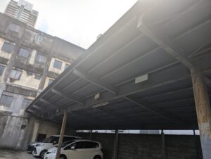 岐阜　岐阜市　ガレージ鉄骨塗装